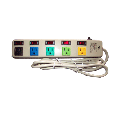 三馬 電腦延長線 6尺 五開五插15A (SG-1-1寬)